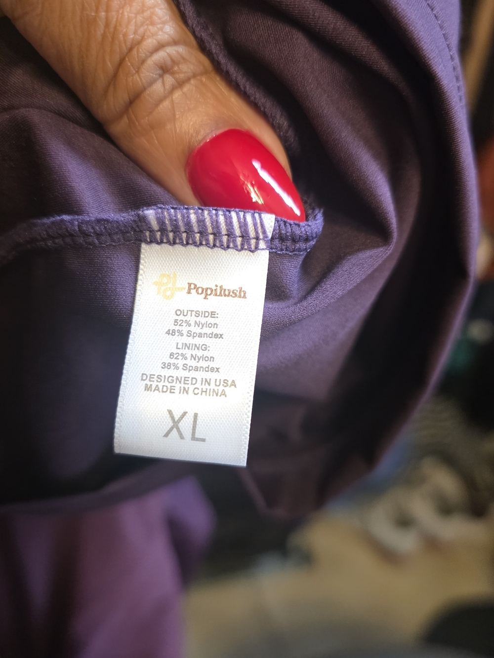Elegant Plum Slip Dress with Supportive Bust - Picture 4 of 4